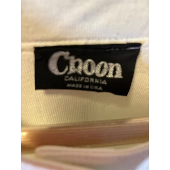 Choon Cream Button Down Long Sleeve Tunic Top Size L Flare Hem - Picture 6 of 9